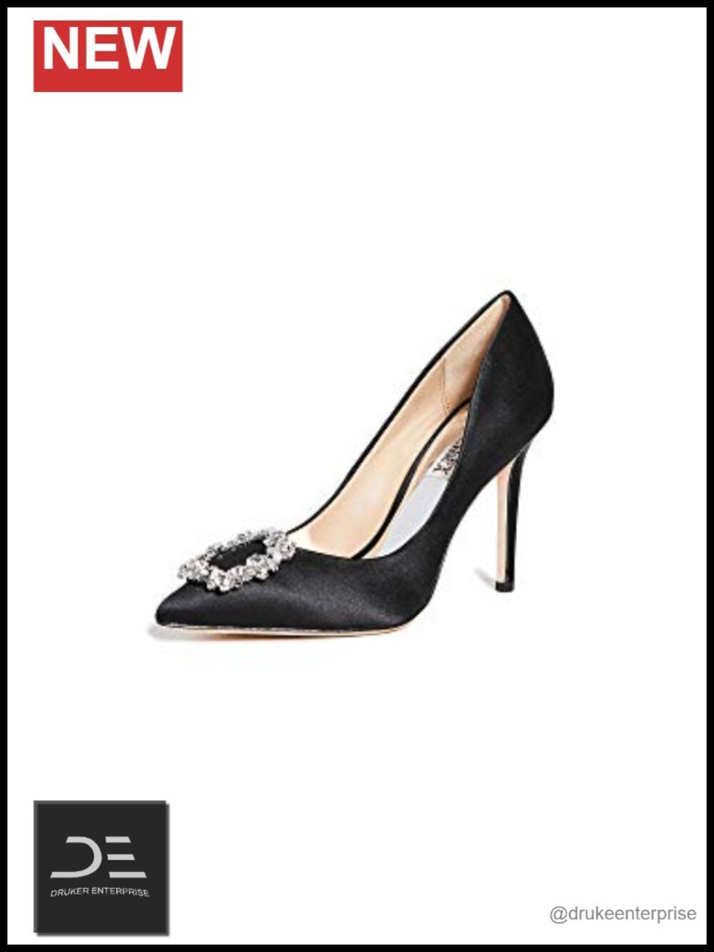 Silk Satin Crystal Embellished Stiletto Pumps 3.75" Heel